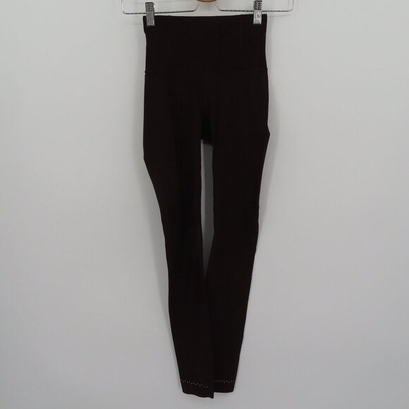 Lululemon Women 2 Zoned In Tight 27in Cassis Deep Purple Athletic Leggings Pants - Picture 11 of 12